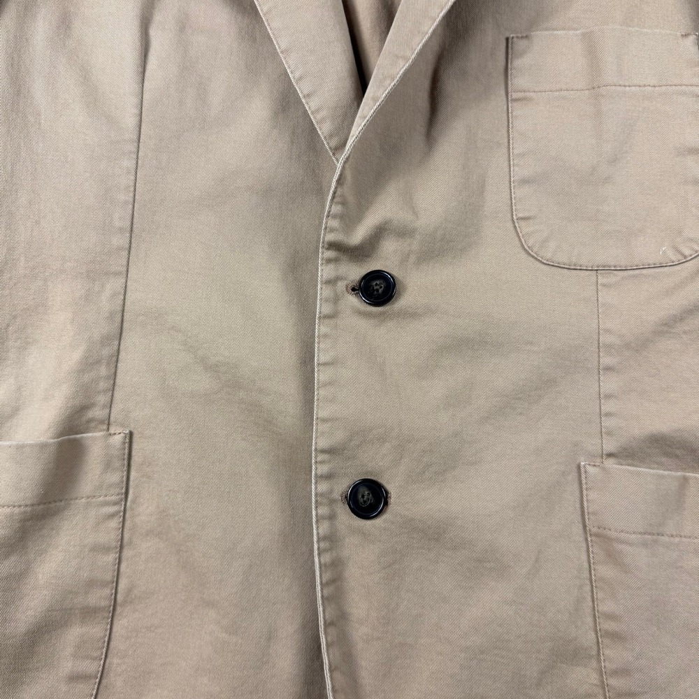 Taylor Stitch Blazer Mens 42 Tan Cotton Twill Unstructured Sport Coat Portugal - Picture 2 of 10